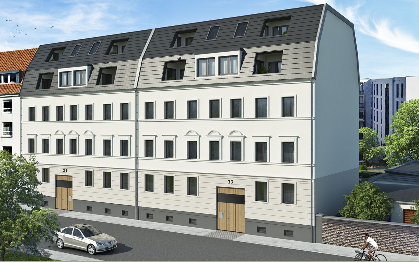 Ansicht Fassade Straßenseite